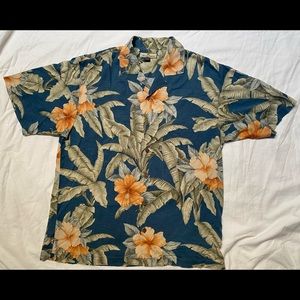 Tommy Bahama 100% Silk Short Sleeve Shirt (M)